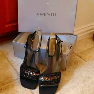 Nine west black sandal